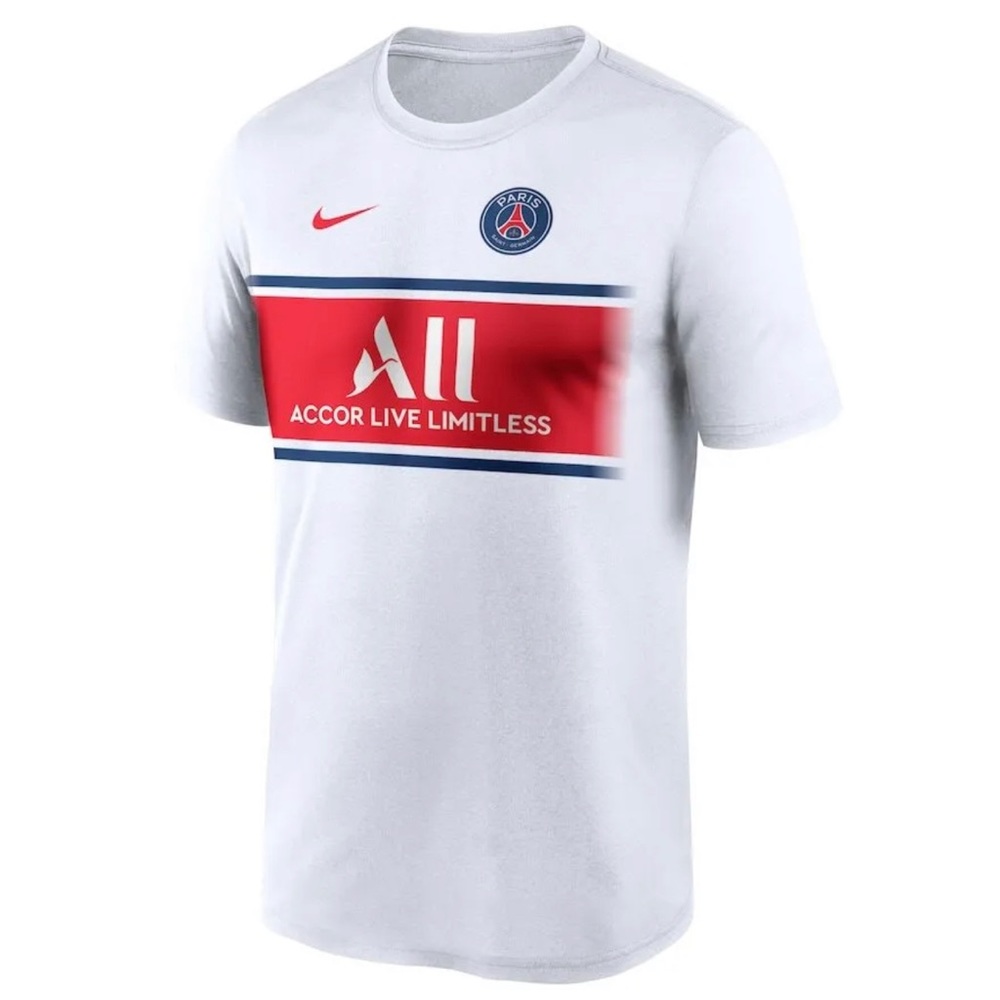 Lionel Messi Nike Dri-FIT PSG Paris Saint-Germain Fan T-Shirt White SZ XL Large
